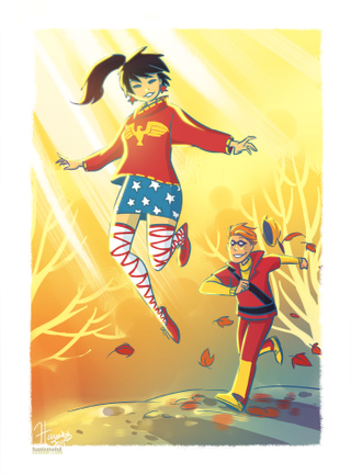 Illustration for article titled DC superladies don sweaters for cold-weather crimefighting